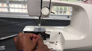 Inserting the Bobbin Thread in Brother LX2375 Sewing Machine Part 4 [upl. by Odilo]