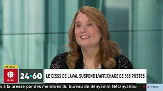 Entrevue Caroline Senneville 2460 Radio Canada sur Santé Québec [upl. by Leodora]