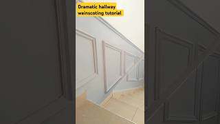 Hallway transformationwainscotingpainting and decoratingdiy africandecor africa [upl. by Atsuj]