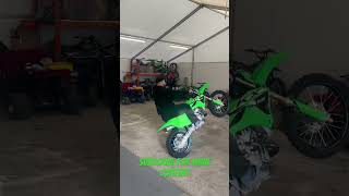 kawasaki kx112 2stroke dirtbike reels sports viralvideo shorts explore stunt 2024 fun [upl. by Dag]