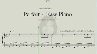 Perfect  Easy Piano [upl. by Anilorak]