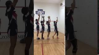 Watch amazing netball shooting by the USA University Team [upl. by Eglantine627]