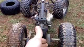 13 HP go kart with 17 inch ATV tires part 1 [upl. by Adnicul]