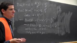 Math341 Fa2013 Lecture22 Markov and Chebyshevs Inequalities [upl. by Ezra]