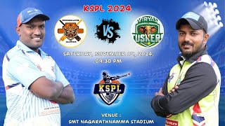 KSPL  2024  CHIKKABALLAPURA CHAMPIONS VS CHAMARAJANAGARA TUSKERS  MATCH  17 [upl. by Gant820]