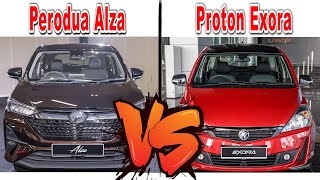 2022 Perodua Alza vs Proton Exora [upl. by Macnair575]