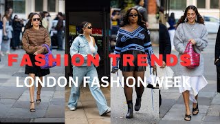 Best LONDON FASHION WEEK street style looks perfect for sweater season [upl. by Beker833]