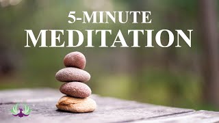 Quick 5 Minute Meditation for Anxiety Stress Calm [upl. by Naam]