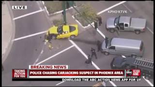 Police chase ends with crash in Phoenix area [upl. by Solokin896]