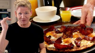 Gordon Ramsays Bacon Eggs And Hash Browns [upl. by Hadeehsar]