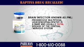 Raptiva Drug Recall  Parilman amp Associates [upl. by Silsby759]