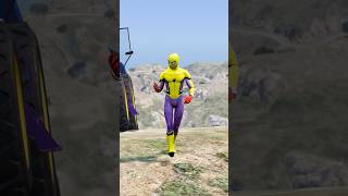 Gta V IRON MAN Saved Bus With Defender 😨gta5 shortsfeed [upl. by Hayn565]