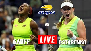 Gauff vs Ostapenko Live Stream  US Open 2023 QF  Coco Gauff vs Jelena Ostapenko Live [upl. by Traweek54]