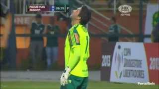 Frango do goleiro Bruno Palmeiras 1x2 Tijuana Copa Libertadores 2013 [upl. by Fahy]