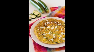 FRITTATA CON ZUCCHINE E FETA pronta in pochi minuti Shorts [upl. by Secrest405]