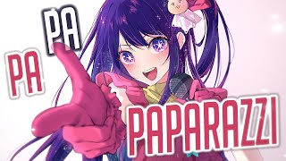 Nightcore  Paparazzi Rock Version Lyrics [upl. by Oijile]