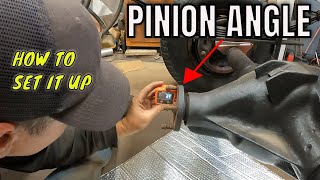 How to Set a Pinion Angle Rear Suspension Tech [upl. by Clare]