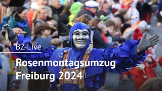 Rosenmontagsumzug in Freiburg 2024 [upl. by Nilyahs]