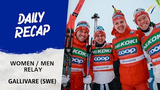 Highlights Relay Gallivare 2023  FIS Cross Country World Cup 2324 [upl. by Kendricks]