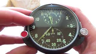 NEW AChS 1 Russian Soviet USSR Military AirForce Aircraft Cockpit Clock 52913 [upl. by Kraska]