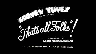 Looney Tunes That’s all Folks Write Out Script Ending 19381940 [upl. by Syd]