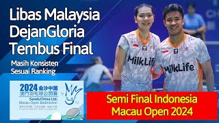 DejanGlo Tembus Final Macau Open 2024  Live Badminton Reaction [upl. by Ical]