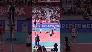 Mindblowing volleyball Mega Rally from Spain vs Croatia 🤯 volleyball volleyballshorts [upl. by Bohannon]