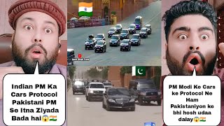 PM Modi Protocol Vs PM Shehbaz Protocol  Indian Vs Pakistan PM Cars Protocol  Pakistani Reaction [upl. by Abisha]