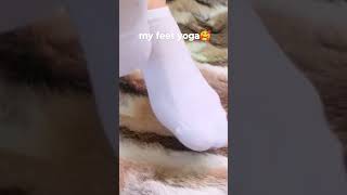 Lovely Feet Yoga Stretch with Cute ToeTouches FeetExercises FeetYogaGirls blackpink [upl. by Ashmead296]