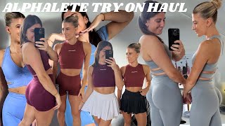 ALPHALETE TRY ON HAUL  honest review is amplify worth it [upl. by Nollahs]