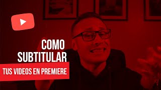 Como poner subtítulos en Adobe Premiere 2022 ¡WOW😎 [upl. by Aurelia849]