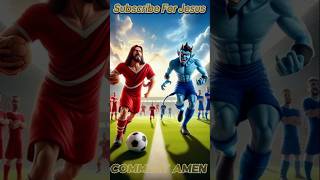 👑JESUS VS 😈SATAN FOOTBALL MATCH EPIC GAMEPLAY AI 💪 jesuschrist fe edit jesus tranding short [upl. by Kiyohara]