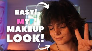 Easy Beginner Makeup Look Mtf Transgender [upl. by Henni762]