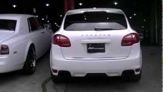 ①Porsche 958 Cayenne Turbo Exhaust sound マフラー音 Kreissieg [upl. by Aisauqal]