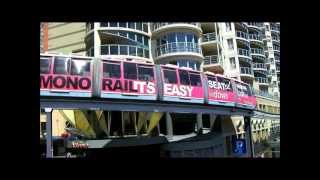 Monorail in Sydney  Metro TNT  Harbourlink  シドニーモノレール [upl. by Nathanoj]