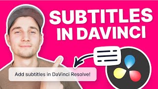 How to Add Subtitles in DaVinci Resolve [upl. by Keiko]