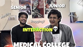 RAGGING in Medical College💀 Senior junior Interaction in mbbs WannaBeMen [upl. by Lertram758]