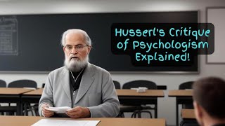 Why Logic Cant Be Reduced to Brain Functions Husserl Explains the Flaws of Psychologism [upl. by Aihsined]