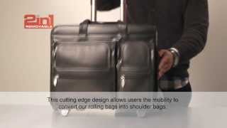 McKlein USA 2in1 wheels detachable business briefcase [upl. by Adaliah1]