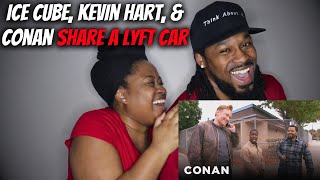 ICE CUBE KEVIN HART AND CONAN SHARE A LYFT CAR Black Couple Reacts  The Demouchets REACT Comedy [upl. by Nylaroc837]