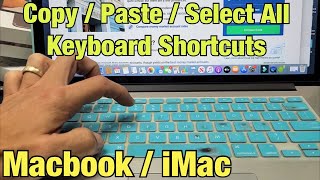 How to CopyPasteSelect All using Keyboard Shortcut on MacBook iMac Apple Computers [upl. by Anesusa]