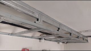 короб из гипсокартона для натяжного потолка усиленный Plasterboard installation [upl. by Gayel957]