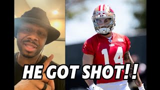 BigR reacts to Ricky Pearsall getting SHOT during a Robbery  San Francisco 49ers [upl. by Siednarb]