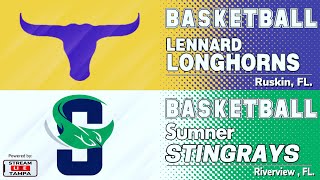 Lennard vs Sumner  Boys Varsity Basketball [upl. by Llednyl]