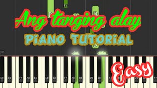 Ang tanging alay ko piano tutorial very easy [upl. by Uol495]