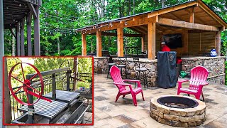 This Outdoor Kitchen was built around a SANTA MARIA GRILL  Luxury Outdoor Living Space [upl. by Lomaj]