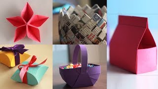 5 Best Paper Crafts  DIY Paper Craft  Ventuno Art [upl. by Viviene]