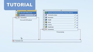 CADFEM Tutorial Nr 15  Parametrische ExcelTabelle in ANSYS®Workbench™ [upl. by Adiazteb]