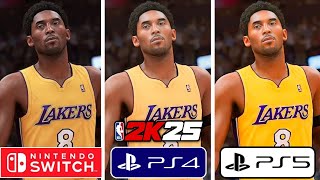 NBA 2K25 PS4 vs PS5 vs Nintendo Switch Graphics Comparison [upl. by Htnamas564]