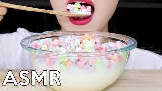 ASMR Marshmallow CEREAL Crunchy 마시멜로우 시리얼 리얼사운드 먹방 Eating Sounds [upl. by Col591]